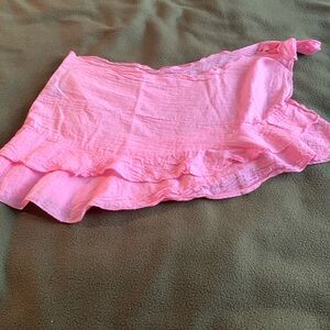 Hilliard & Hanson pink ruffled swimsuit cover up. Size medium.